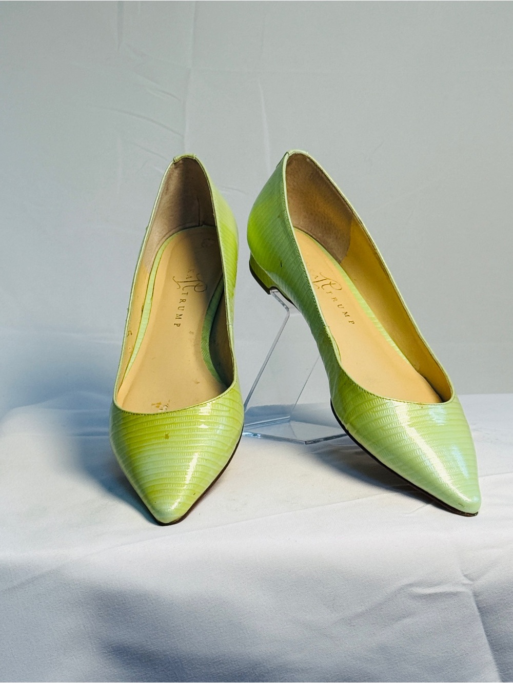 Ivanka Trump Lime Green Pointed-Toe Pumps